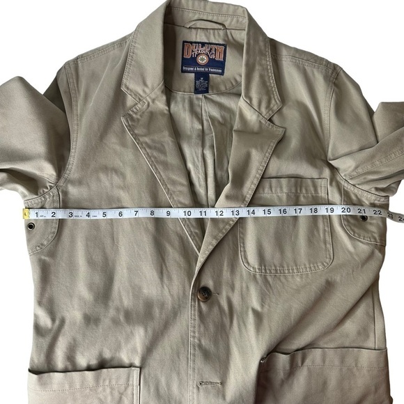 Duluth Trading Co Men's Khaki Fire Hose Presentation Jacket Size Medium - Picture 3 of 7